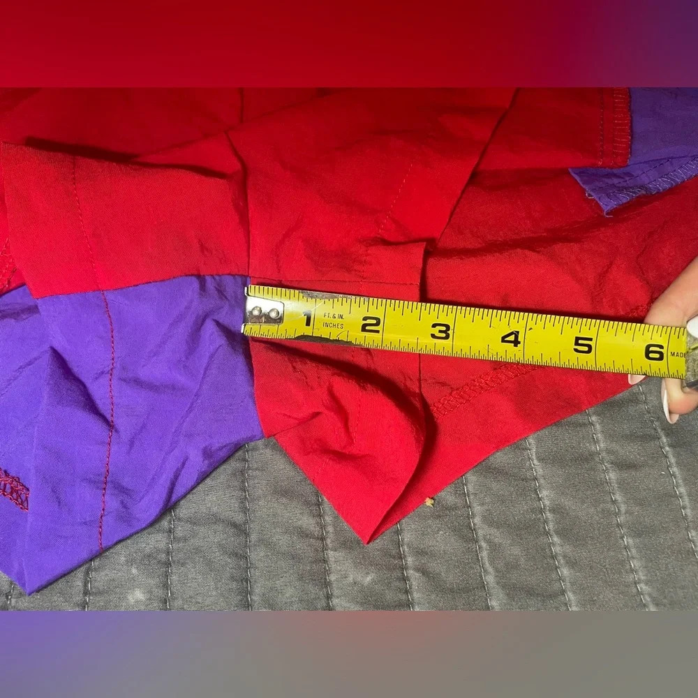 Urban Renewal‎ Red Purple Colorblock Reworked Shorts size XS - Picture 4 of 9
